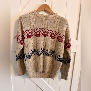 French Navy Vintage Sweater